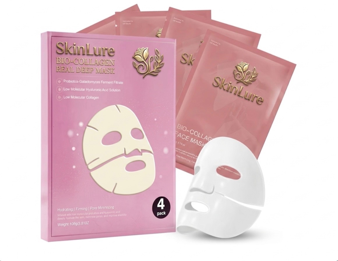 SkinLure Bio-Collagen Real Deep Mask — sheet mask for dull, dehydrated skin